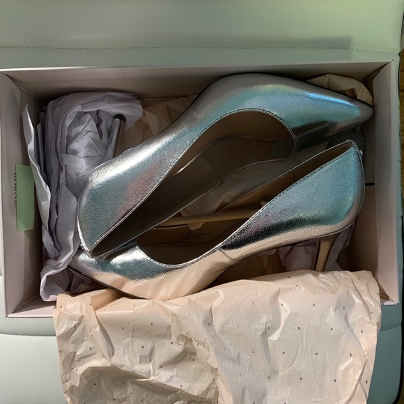 BCBG Marci Silver Heels - Picture 4 of 4